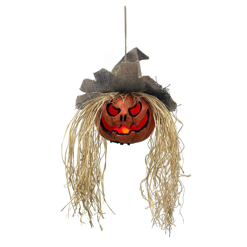 Halloween Hanging Pumpkin with Lights & Sound 30x15x70cm