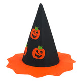 Pumpkin Witch Hat Felt Fabric Child Size