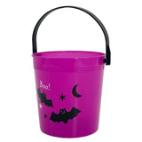 Halloween Bucket Purple 11.5x12cm