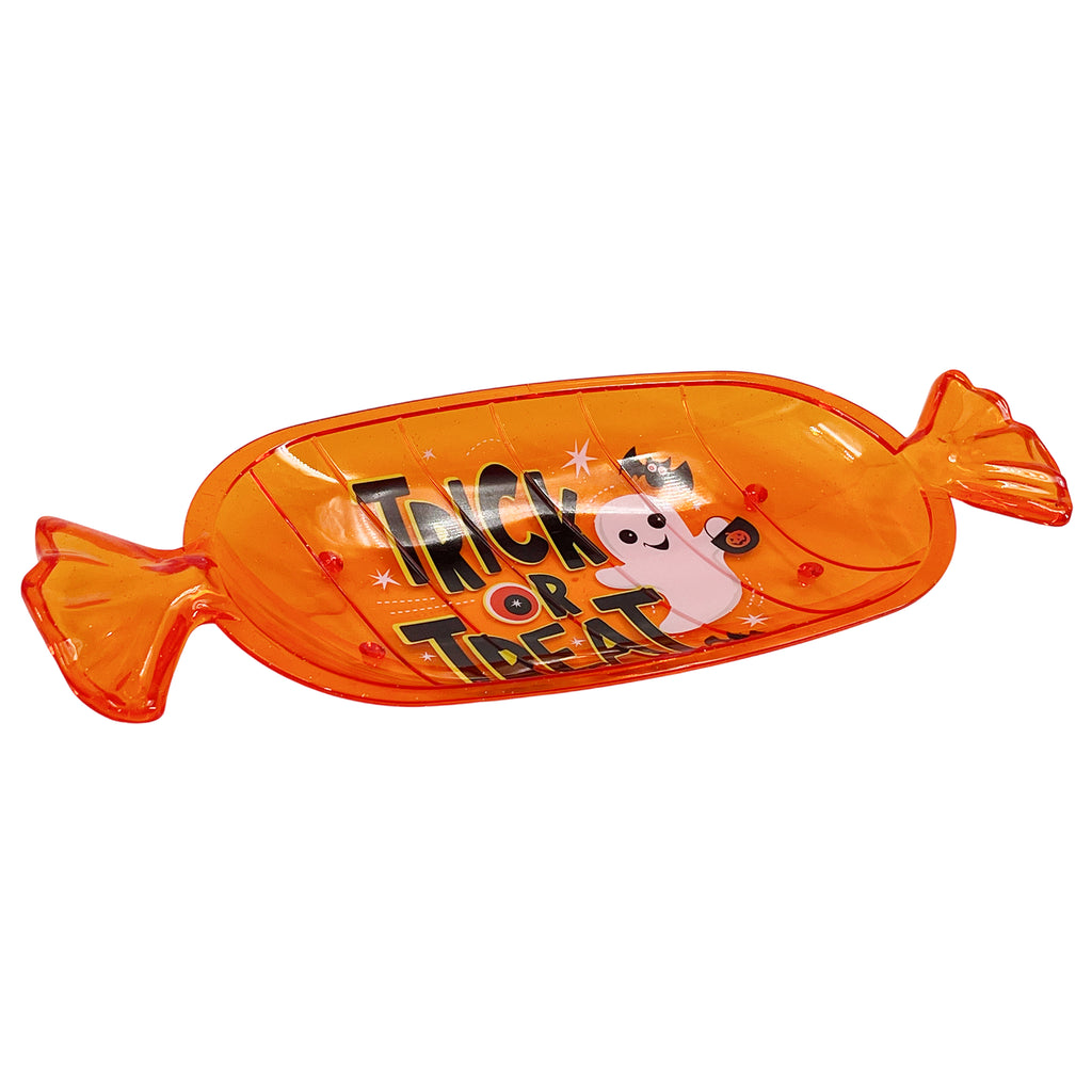 Trick or Treat Candy Plate Orange 35x3x13cm