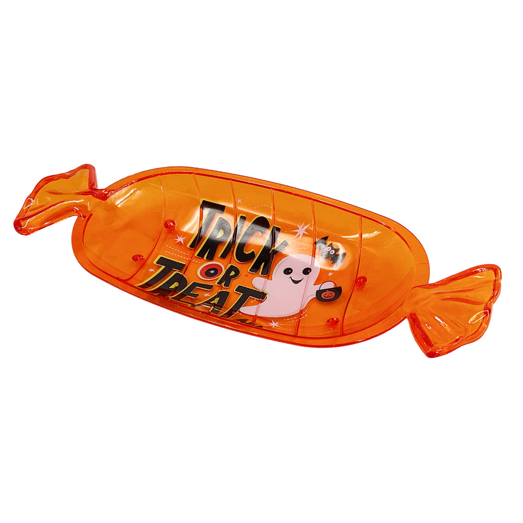 Trick or Treat Candy Plate Orange 35x3x13cm