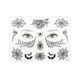 Halloween Tattoo Stickers 12.5x17cm 3Pcs/Pk