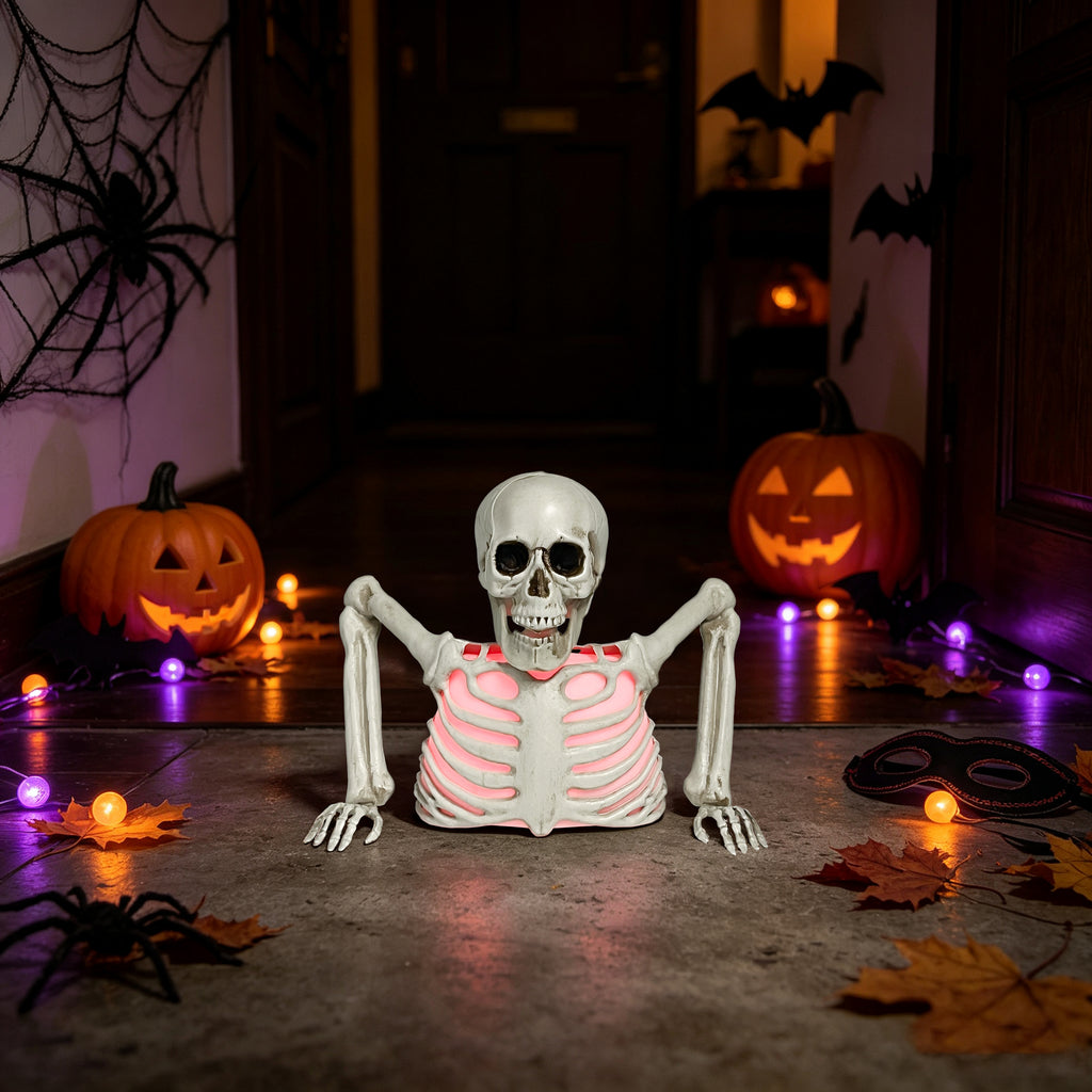 Skeleton Decoration with Lights 25x12x20cm