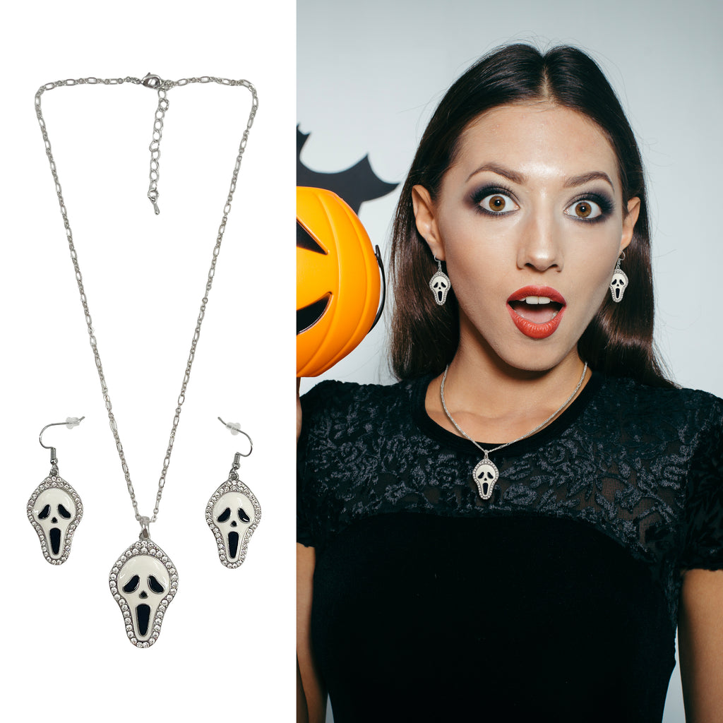Halloween Necklace & Earring Set