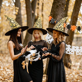 Holographic Witch Hat Gold Adult Size