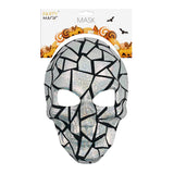 Adult Skull Mask Holographic Silver