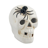 Ceramic Skull with Light 11.3x8.7x10.3cm