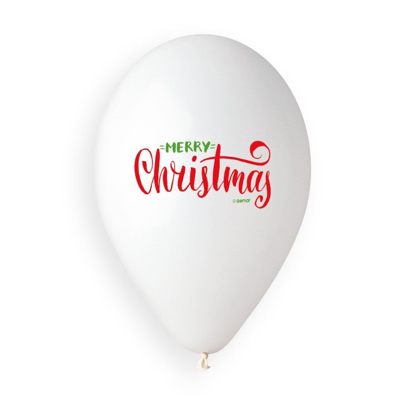 13" Standard Latex  HO HO HO Merry Christmas 25ct