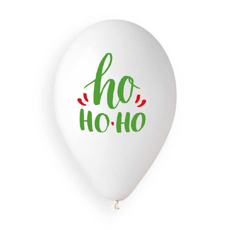 13" Standard Latex  HO HO HO Merry Christmas 25ct