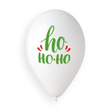 13" Standard Latex  HO HO HO Merry Christmas 25ct