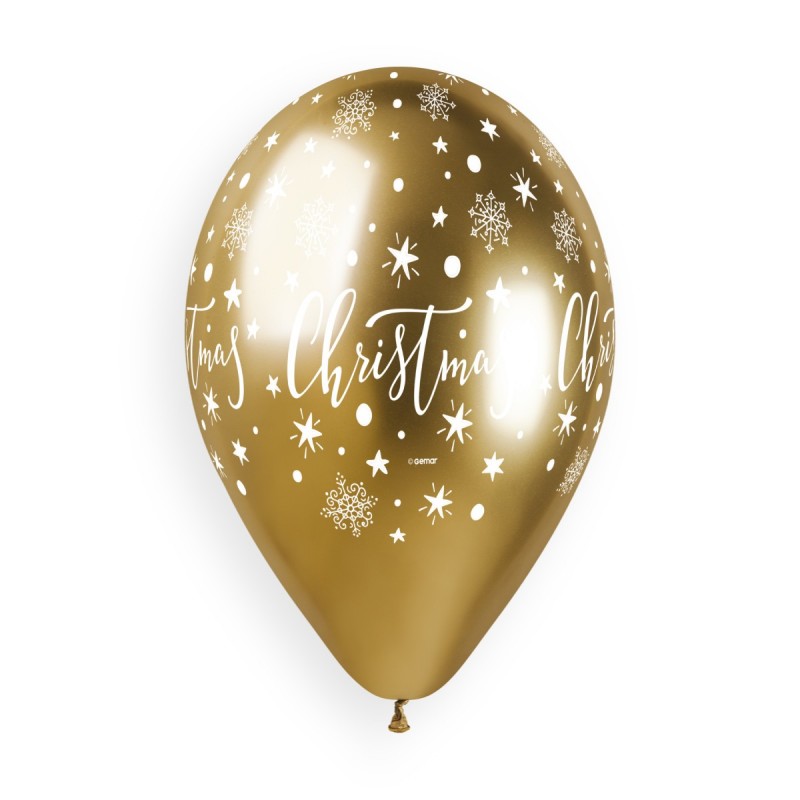 13" Shiny Latex Christmas 25ct