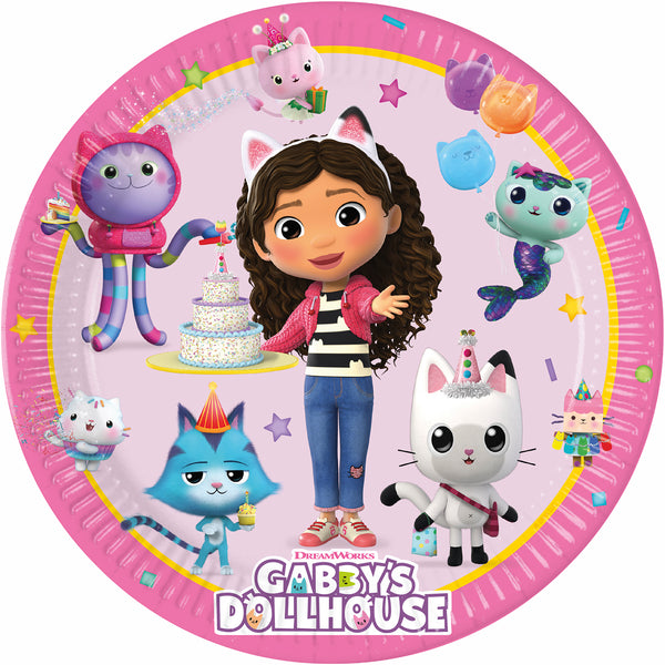 Gabby's Dollhouse FSC Paper Plates Next Generation Large 23cm 8Ct