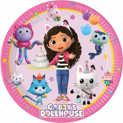 Gabby's Dollhouse FSC Paper Plates Next Generation Large 23cm 8Ct