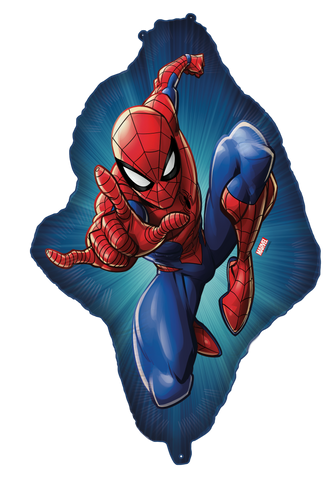 Spiderman Shaped Supersize Foil Balloon 68.5x88cm