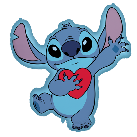 Stitch & Angel Stitch Shaped Supersize Foil Balloon 75x86cm