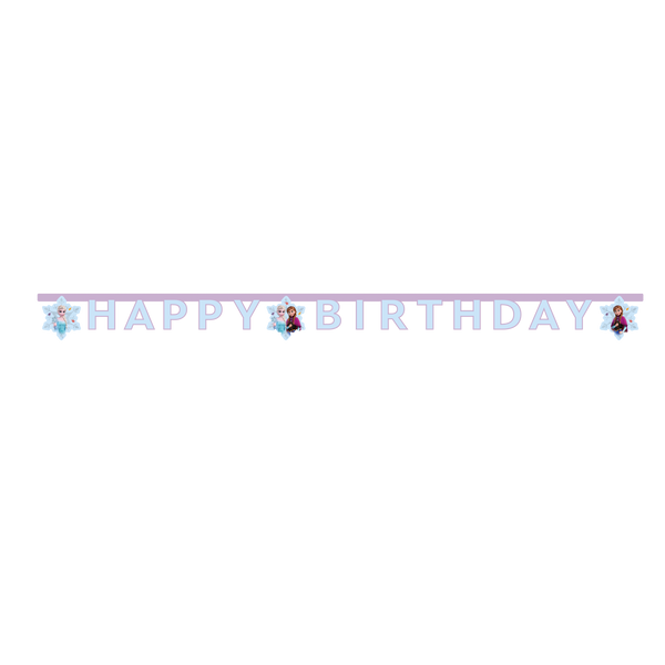 Frozen Idyllic Wonder FSC “Happy Birthday” Die-Cut Paper Banner 1Ct