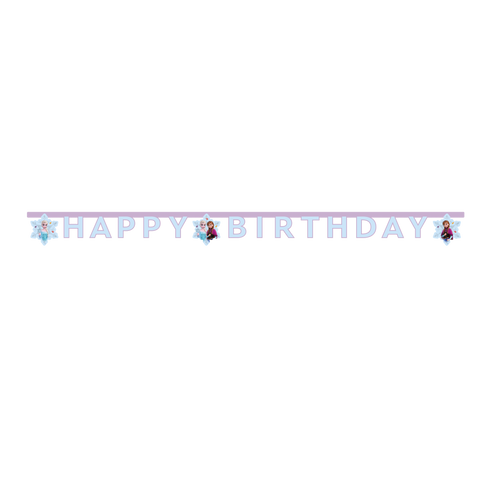 Frozen Idyllic Wonder FSC “Happy Birthday” Die-Cut Paper Banner 1Ct