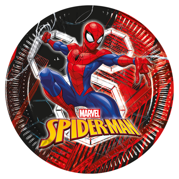 Spiderman FSC Paper Plates Next Generation 23cm 8Ct