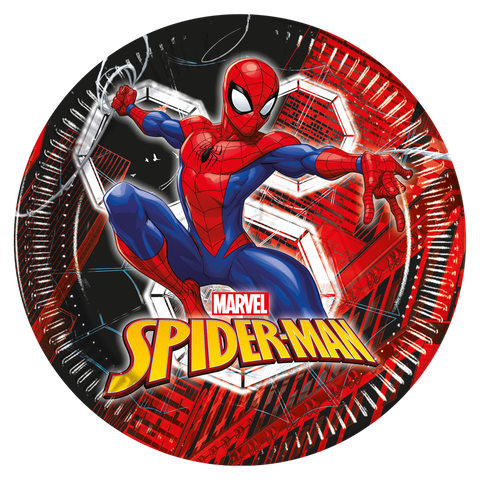 Spiderman FSC Paper Plates Next Generation 23cm 8Ct