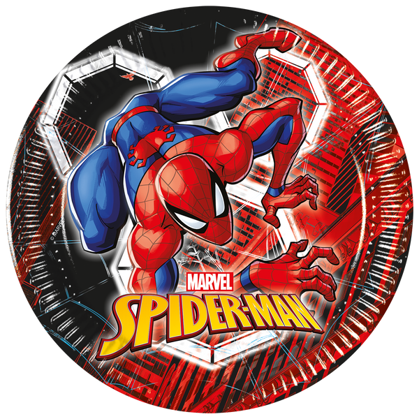 Spiderman FSC Paper Plates Next Generation Medium 20cm 8Ct