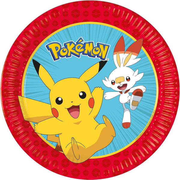 Pokemon FSC Paper Plates Next Generation 23cm 8ct by Procos in Multicolor