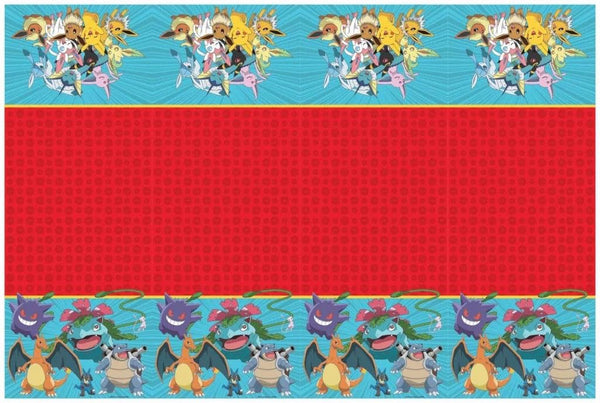Pokemon Plastic Tablecover 120x180cm 1ct by Procos in Multicolor