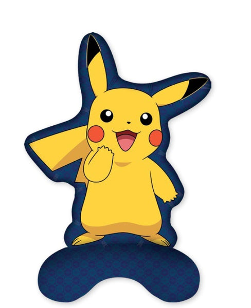 Pokemon Pikachu  Shaped Supersize Standing Foil Balloon 67x101cm 1ct by Procos in Multicolor