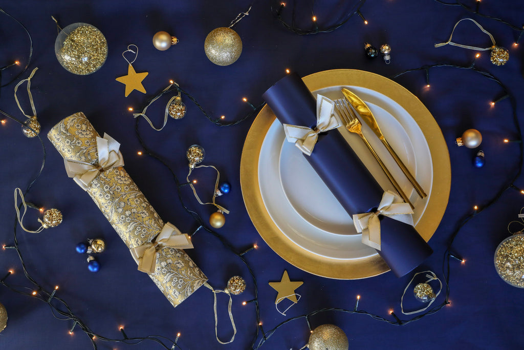 13in Crackers Gilded Azure 6pcs/box