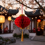2-Pack Large Red Paper Lanterns 28x46cm – Traditional Chinese New Year Hanging Decor for Home & Events