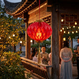 2-Pack Large Red Paper Lanterns 28x46cm – Traditional Chinese New Year Hanging Decor for Home & Events