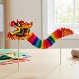 20cm Handheld Dragon Dance Puppet – Mini Chinese New Year Toy for Kids & Cultural Play