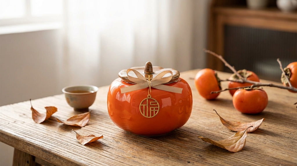 2-Pack Ceramic Lucky Table Decor 9.5x8cm – Chinese New Year Figurines for Home & Office