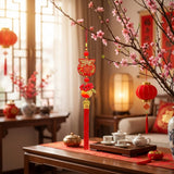 115cm Extra Long Hanging Decoration 14x115cm – Red & Gold CNY Banner for Grand Festive Displays