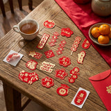 54-Piece Assorted Potted Plant Hanging Ornaments – Mini CNY Decor for Tree, Window & Home