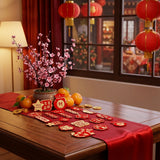 54-Piece Assorted Potted Plant Hanging Ornaments – Mini CNY Decor for Tree, Window & Home