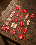 54-Piece Assorted Potted Plant Hanging Ornaments – Mini CNY Decor for Tree, Window & Home