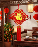 Chinese Knot Decoration 54x100cm – Traditional Red & Gold Lucky Wall Hanging for CNY & Weddings