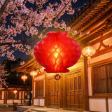 2-Pack Plastic Lanterns 35x30cm – Durable Red Chinese New Year Hanging Lights for Indoor/Outdoor