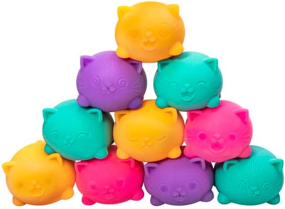 Teenie Cool Cat NeeDoh - Pack of 3 Mini Squishies