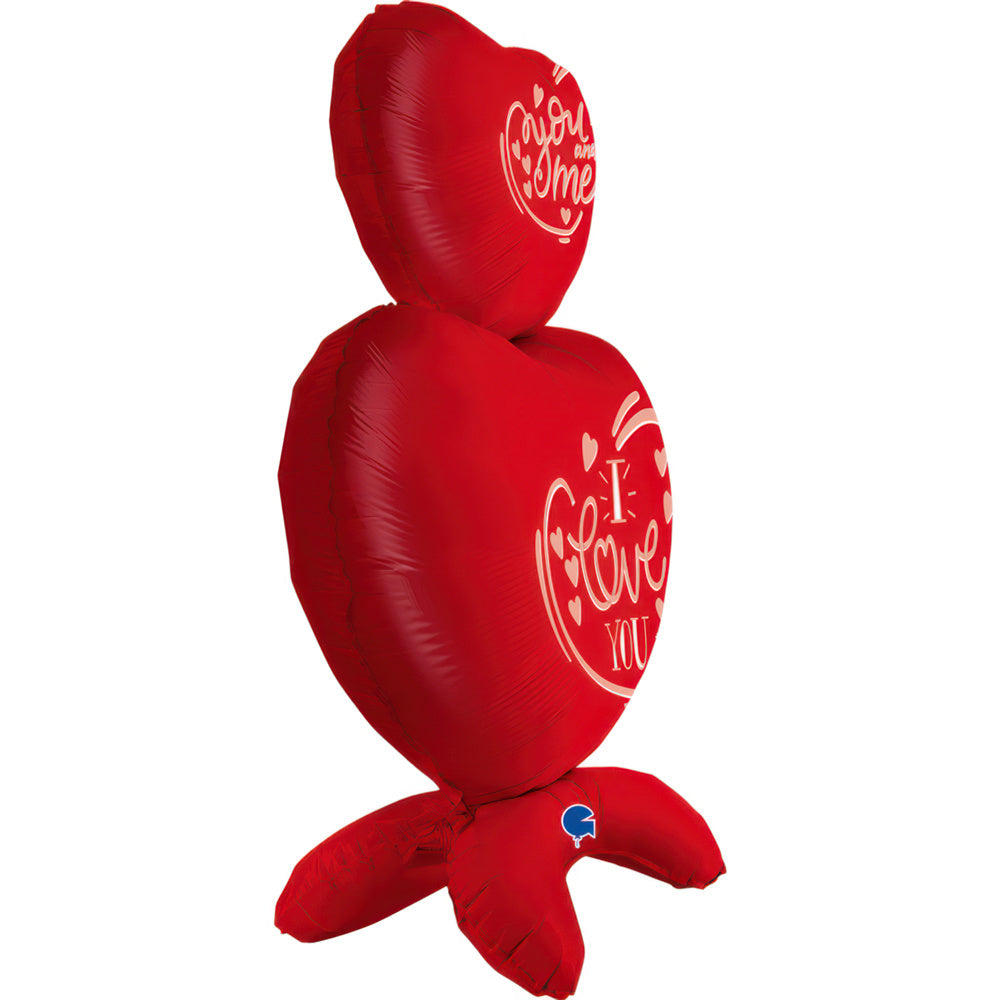 28" The Standups Foil Balloon - Hearts