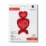 28" The Standups Foil Balloon - Hearts