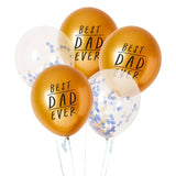 Best Dad Ever Latex 12" Balloon Bundle 5 Pack