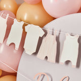Pink Baby Grow Garland 2.5m