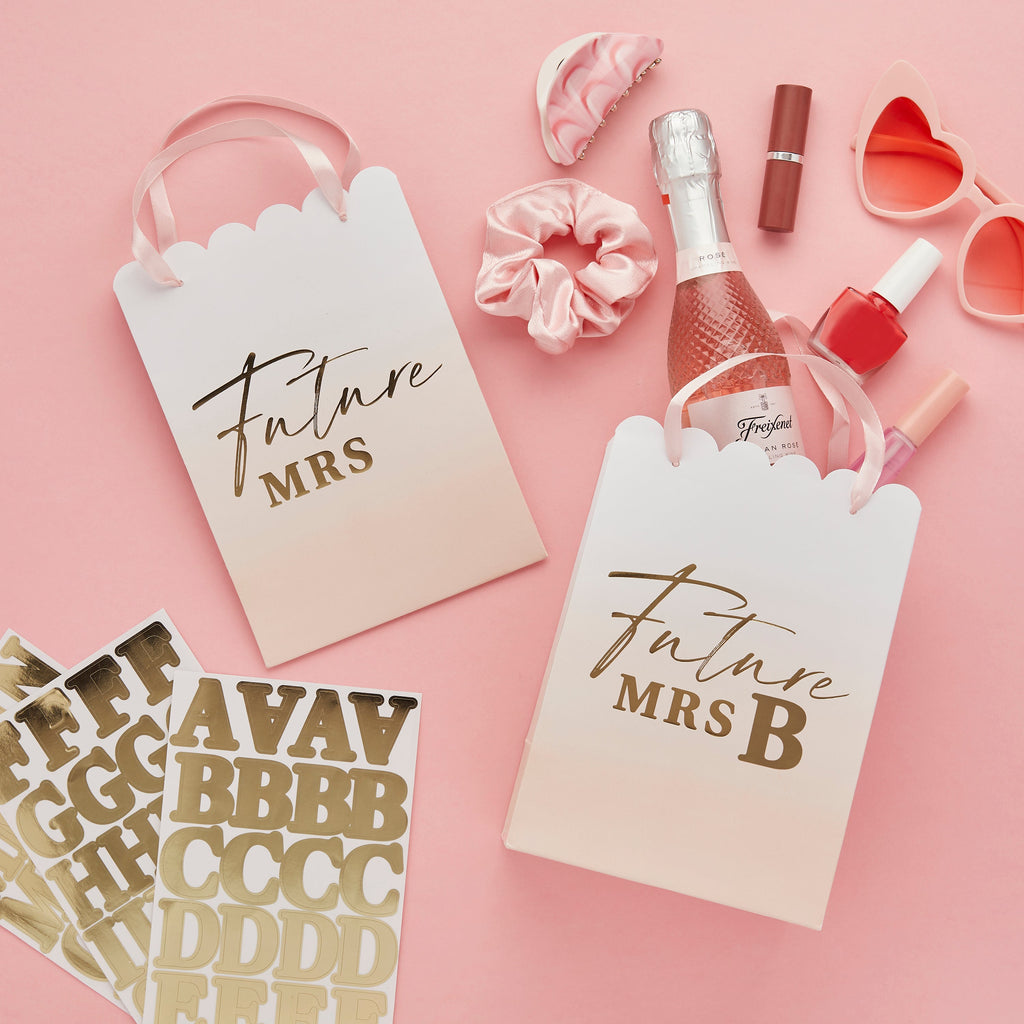Future Mrs Personalised Party Bags 4Pcs & 5 Sticker Sheets
