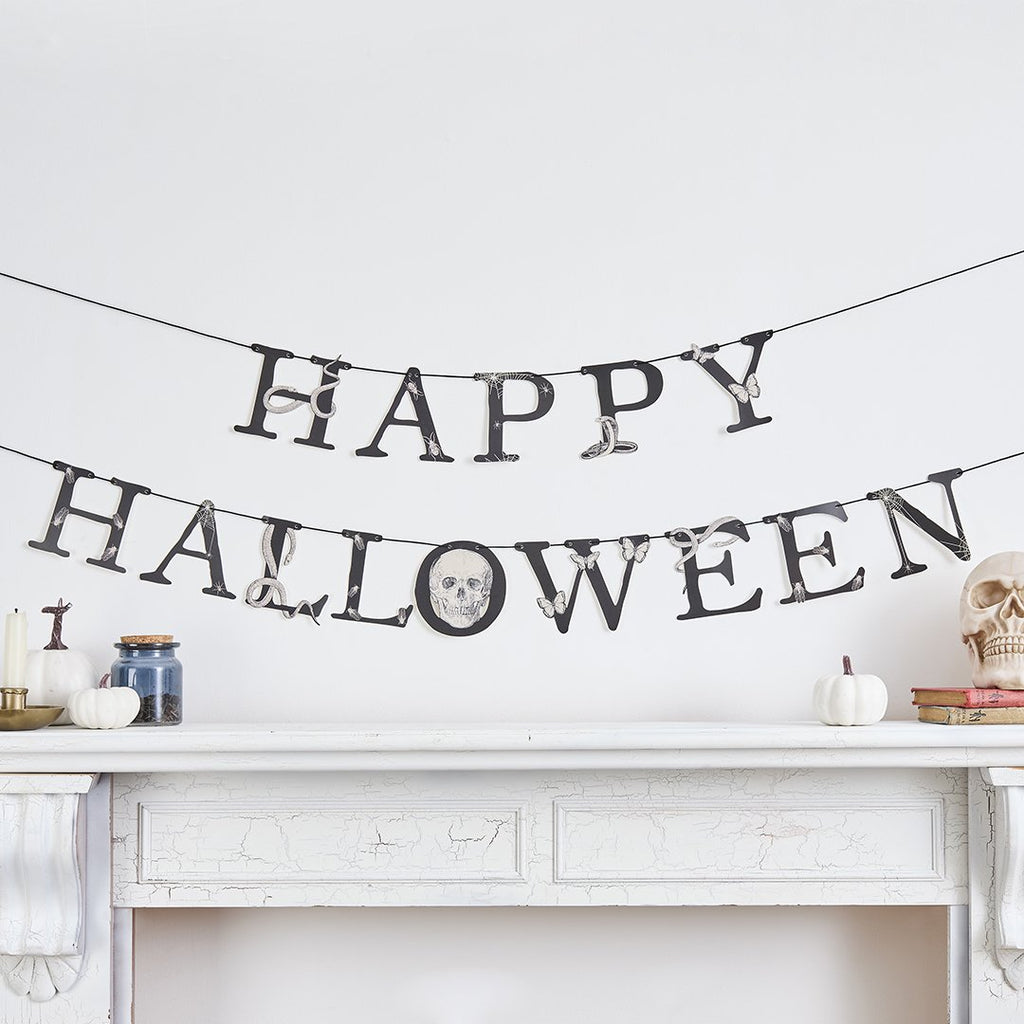 Creepy Chic 'Happy Halloween' Card Banner x2 2m