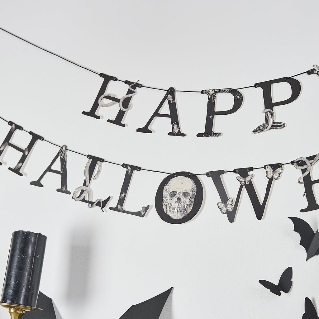 Creepy Chic 'Happy Halloween' Card Banner x2 2m