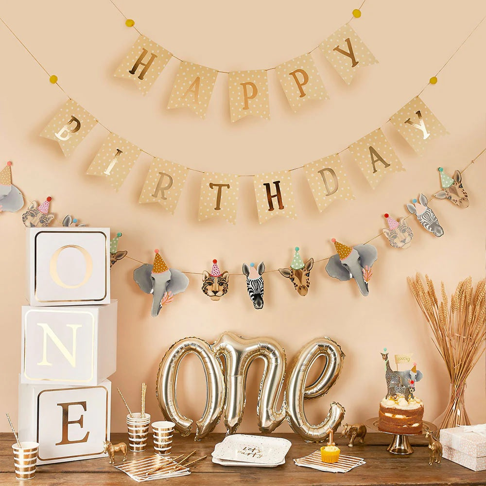 'Happy Birthday' Flag Bunting 2.5m