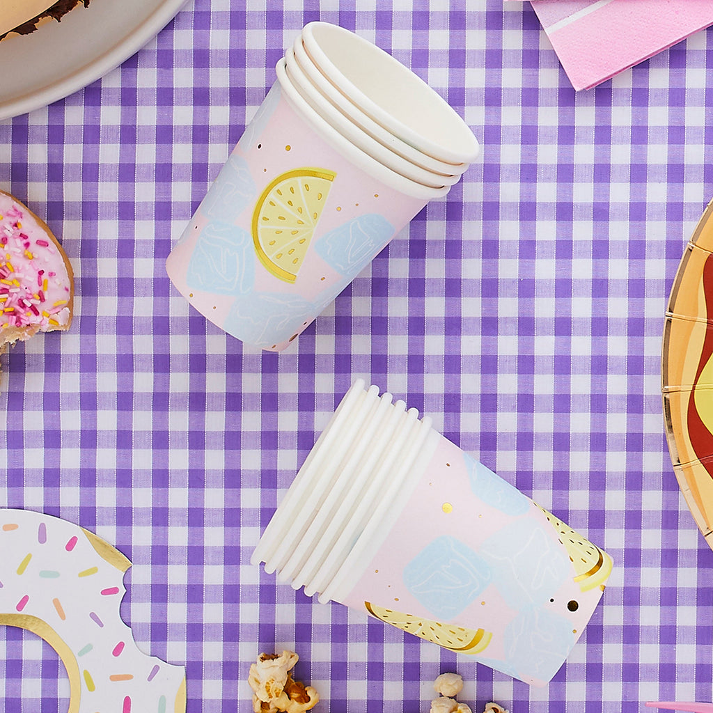 Pastel Cocktail Paper Cups 250ml 10/Pack