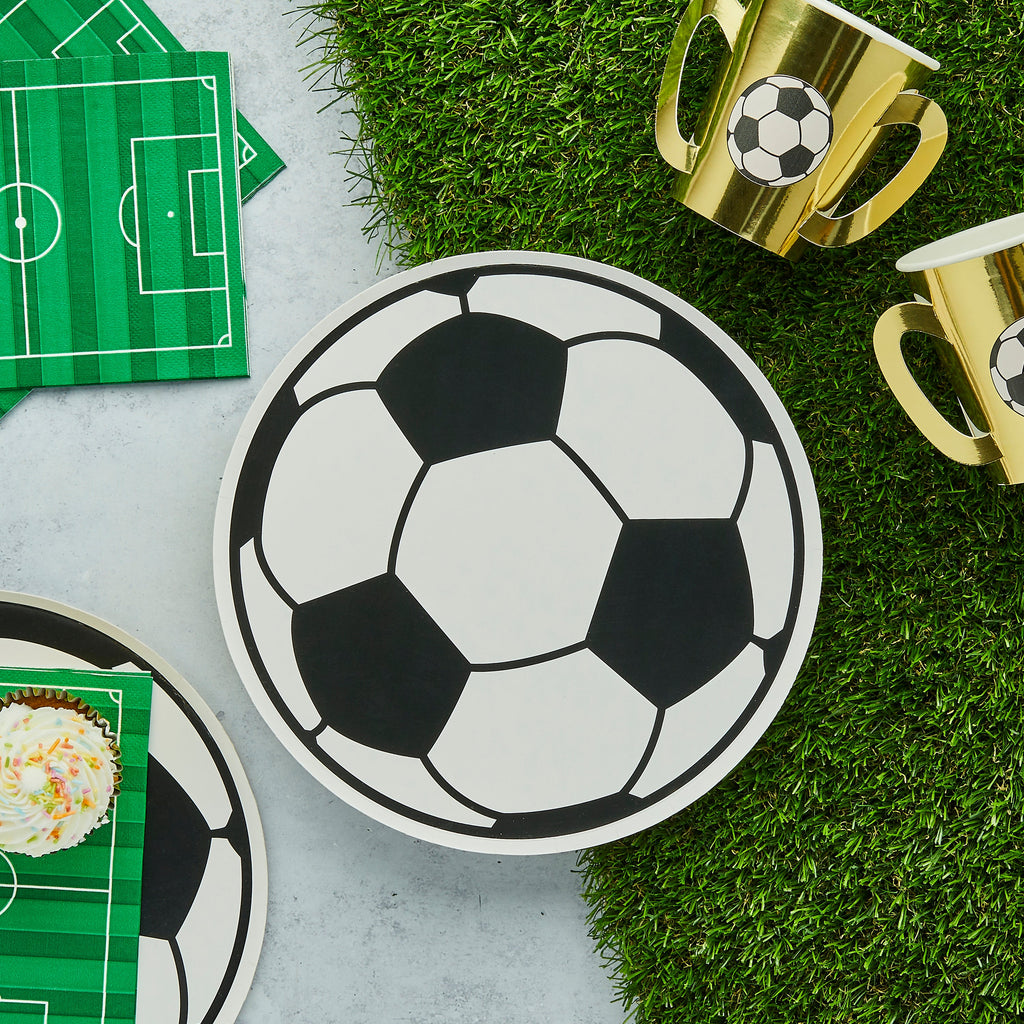 Football Paper Plates 8/Pack