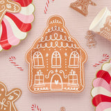 Gingerbread House Paper Plates 8pcs/Pack